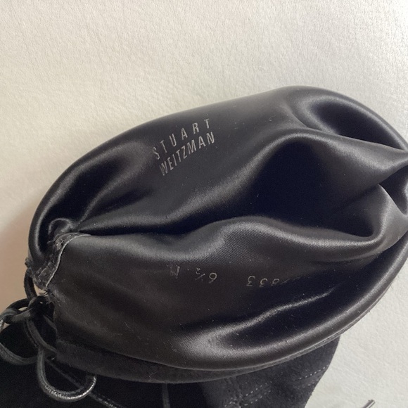 Stuart Weitzman Black Lowland Suede Over-The-Knee Boots SZ 6.5 - Picture 5 of 7